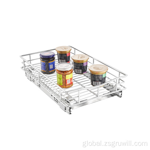 Pull Out Drawer Storage Basket Stainless Steel Pull Out Drawer Storage Baskets Supplier